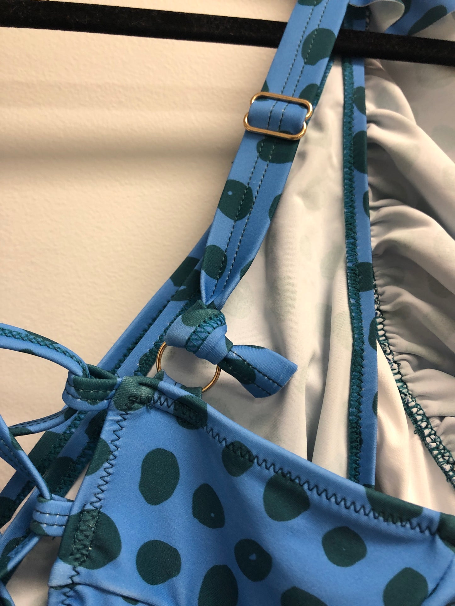 Outlet 6997 - Latched Mama Lace Up Nursing Swim One Piece - Final Sale - Teal Surf - Medium