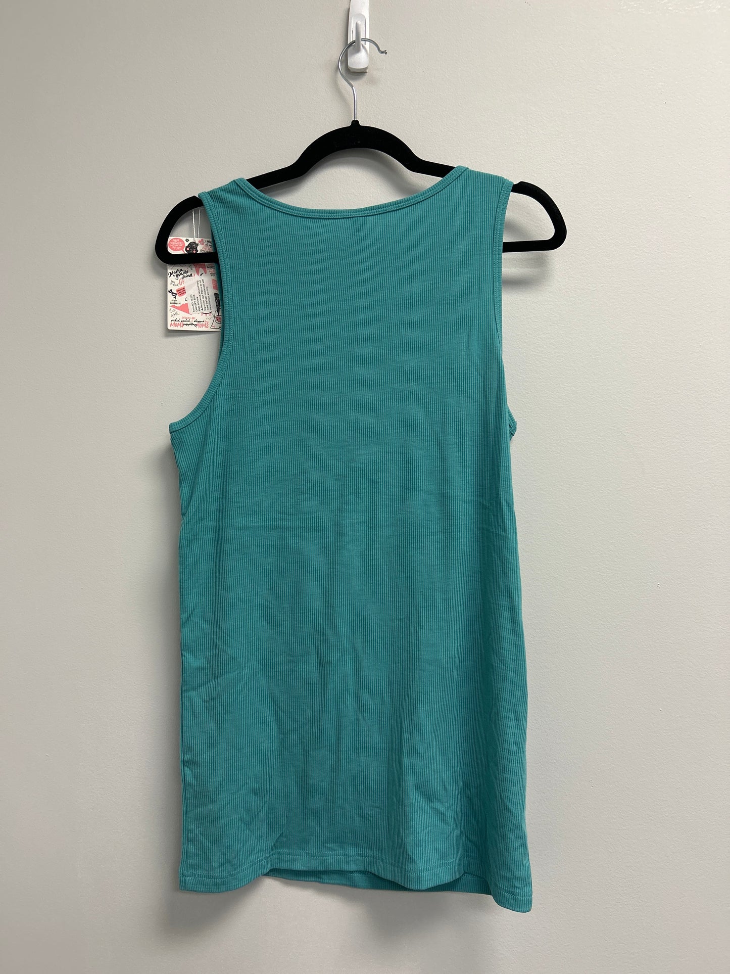 Outlet 7178 - Latched Mama Ribbed Nursing Tank - TEAL - Large
