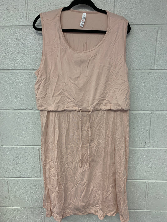 Outlet 7196 - Latched Mama Drawstring Tank Dress 2.0 - Blush - 1X