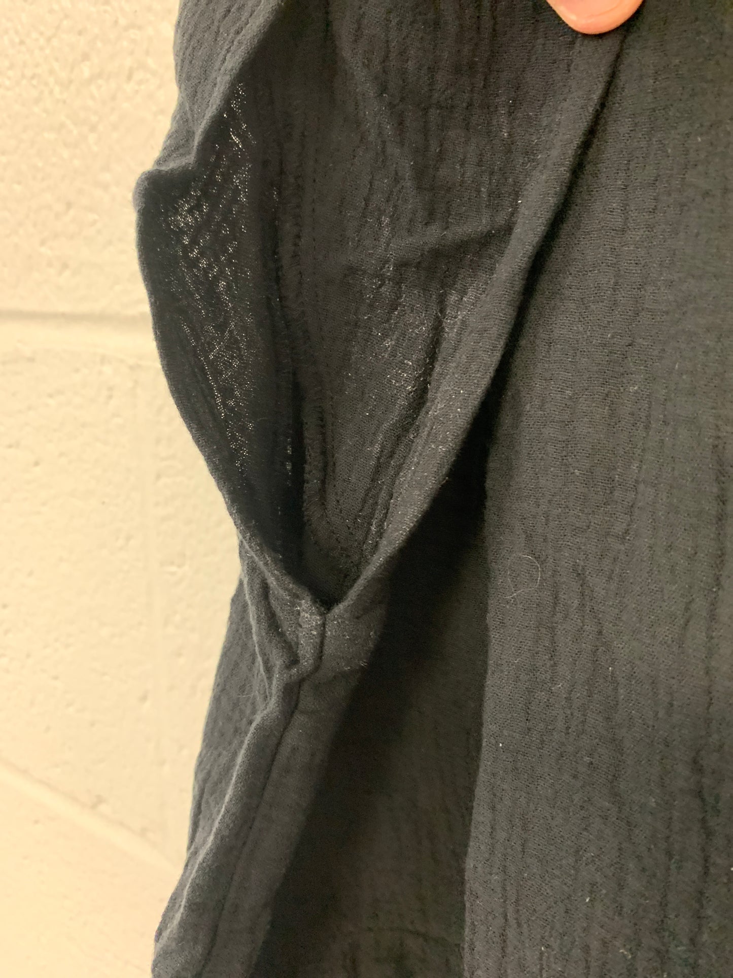 Outlet 7175 - Latched Mama Coastline Cotton Zip Nursing Dress - Black - Large