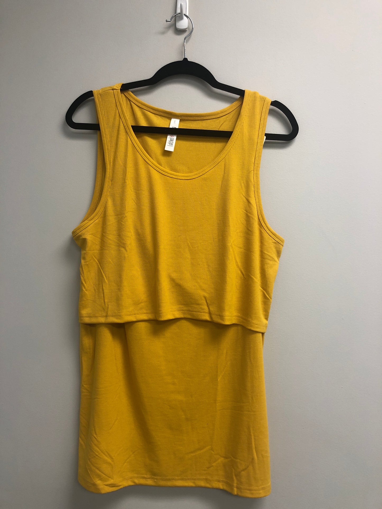 Outlet 6807 - Latched Mama Ribbed Nursing Tank - Marigold - Extra Large
