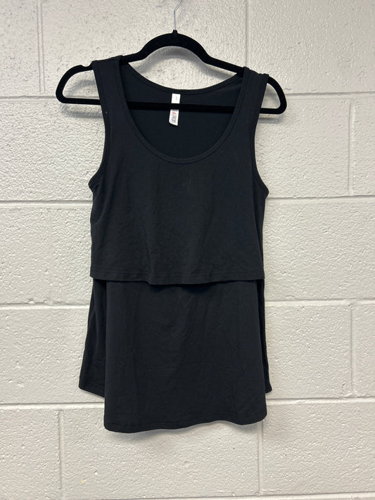 Outlet 7240 - Latched Mama Boyfriend Nursing Swing Tank - Black - Small