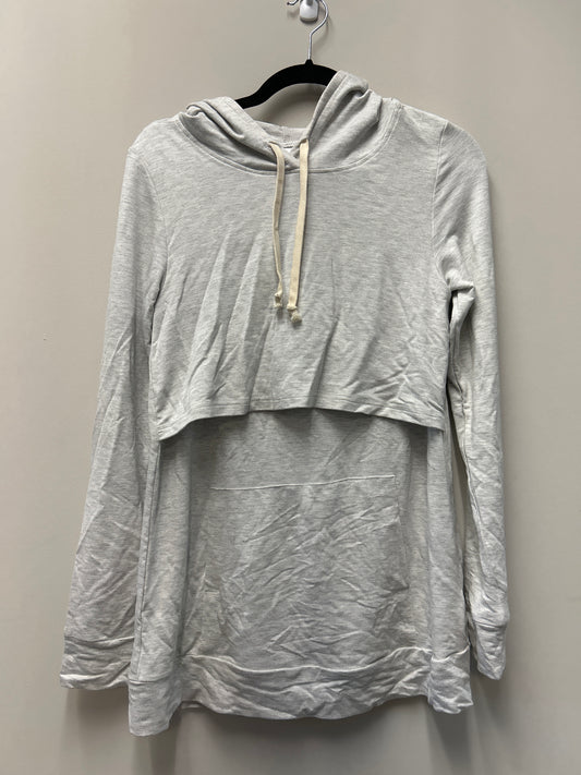 Outlet 7307 - Latched Mama Cloud Nursing Hoodie - Heathered Oatmeal - Small