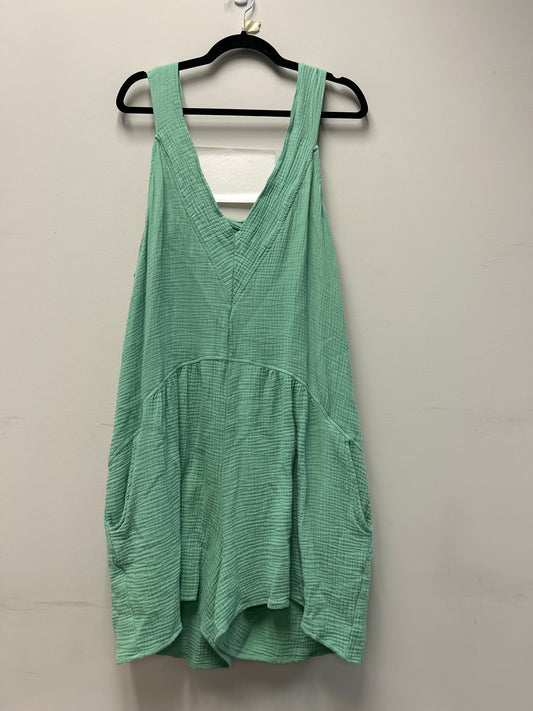 Outlet 7296 - Latched Mama Coastline Nursing Overalls - Final Sale - SEAFOAM - 1X