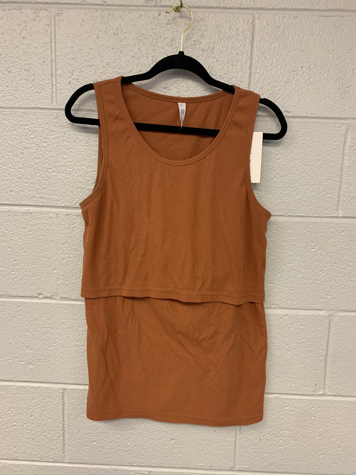 Outlet 7220 - Latched Mama Ribbed Nursing Tank - Copper - Extra Large