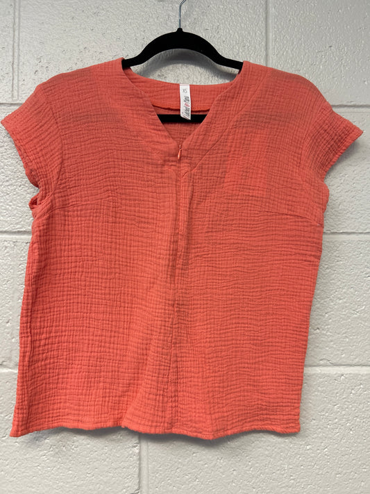 Outlet 7261 - Latched Mama Coastline Cotton Nursing Top - SUNRISE - Extra Small