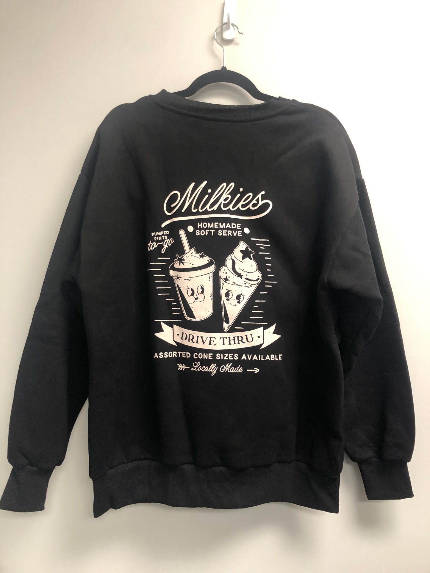 Outlet 7134 - Latched Mama 635 Snuggle-Up Nursing Pullover - Black - Large