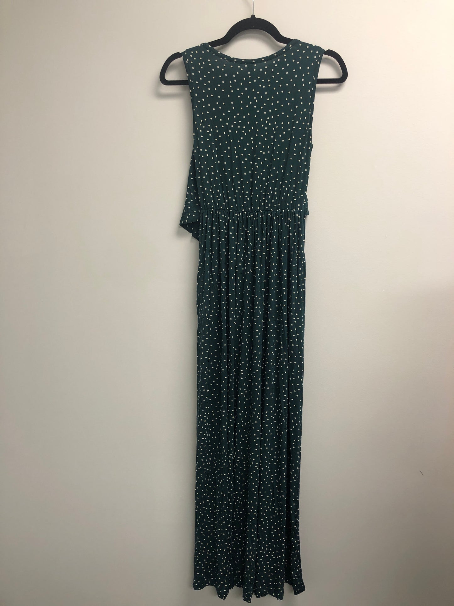 Outlet 7128 - Latched Mama Boardwalk Nursing Maxi - Forest Green Dots - Extra Small