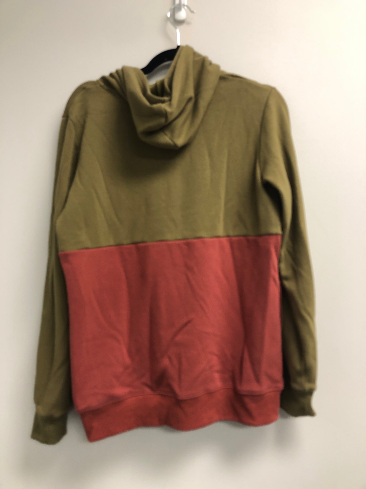 Outlet 7037 - Latched Mama Trailblazer Nursing Hoodie - Olive/Rust - Medium