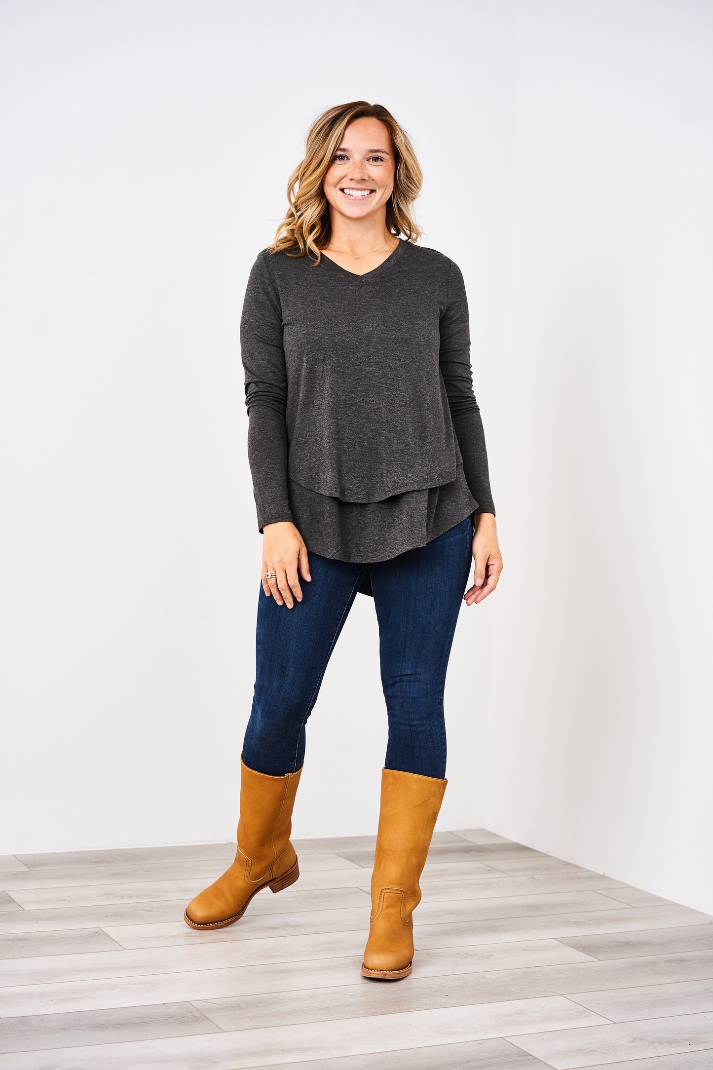 Latched Mama Long Sleeve V-Neck Tee