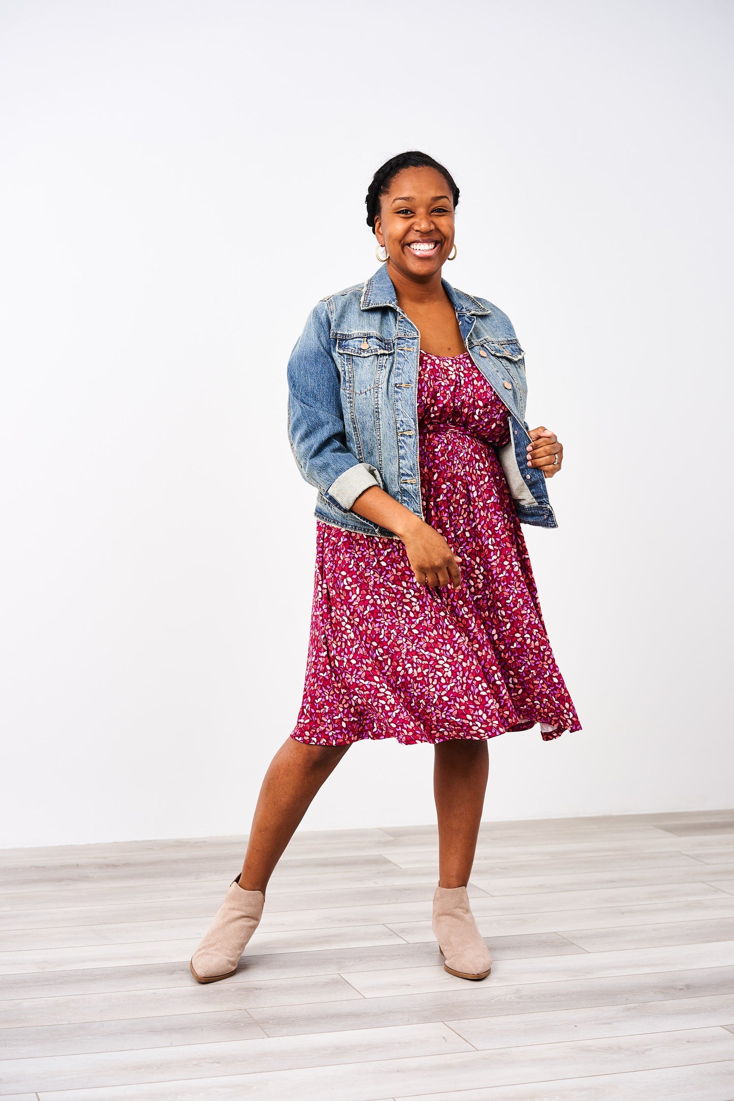 The Momper® Printed Flutter Sleeve Nursing Romper