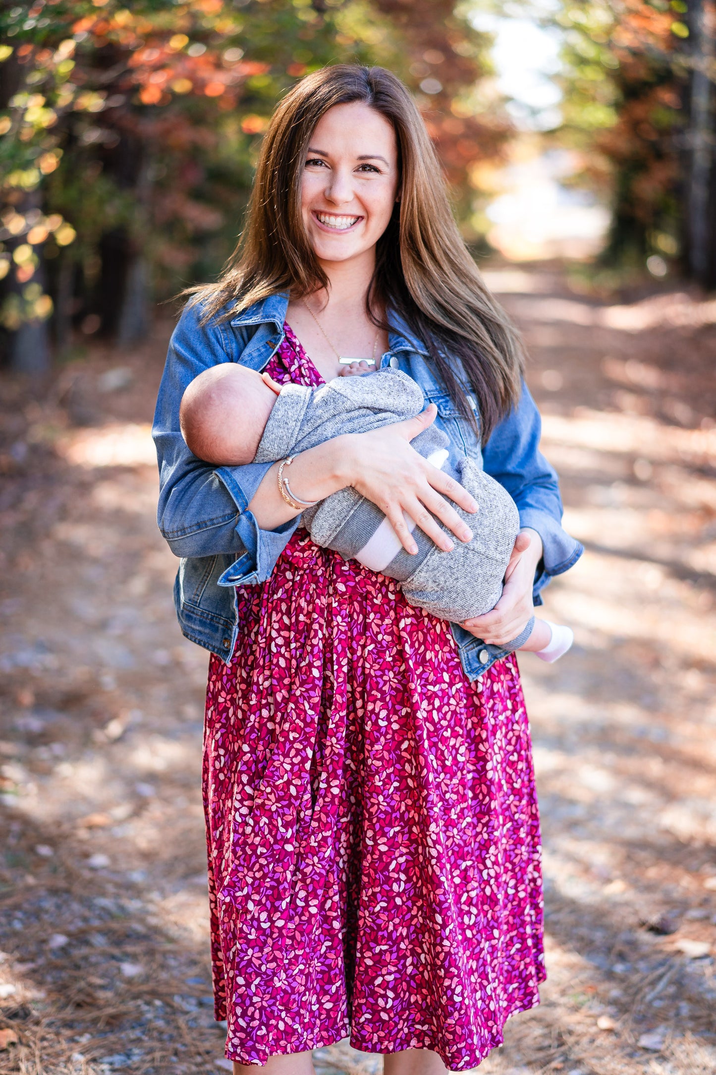 The Momper® Printed Flutter Sleeve Nursing Romper