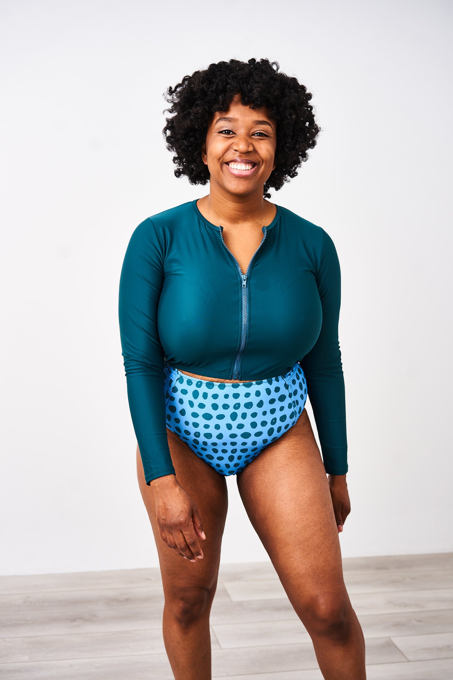 Latched Mama High Waisted Swim Bottoms with Pockets - Final Sale