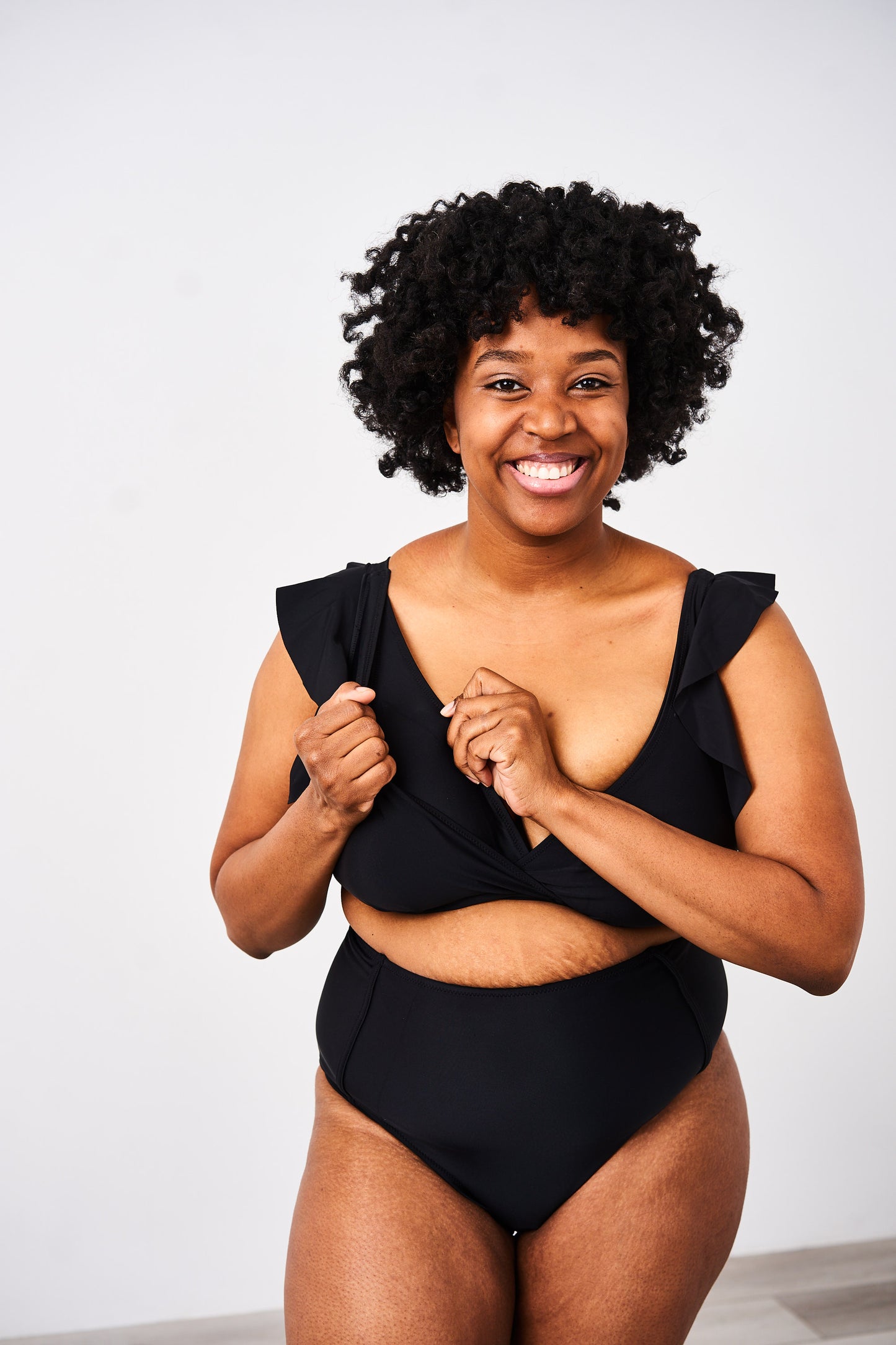 Latched Mama High Waisted Swim Bottoms with Pockets - Final Sale