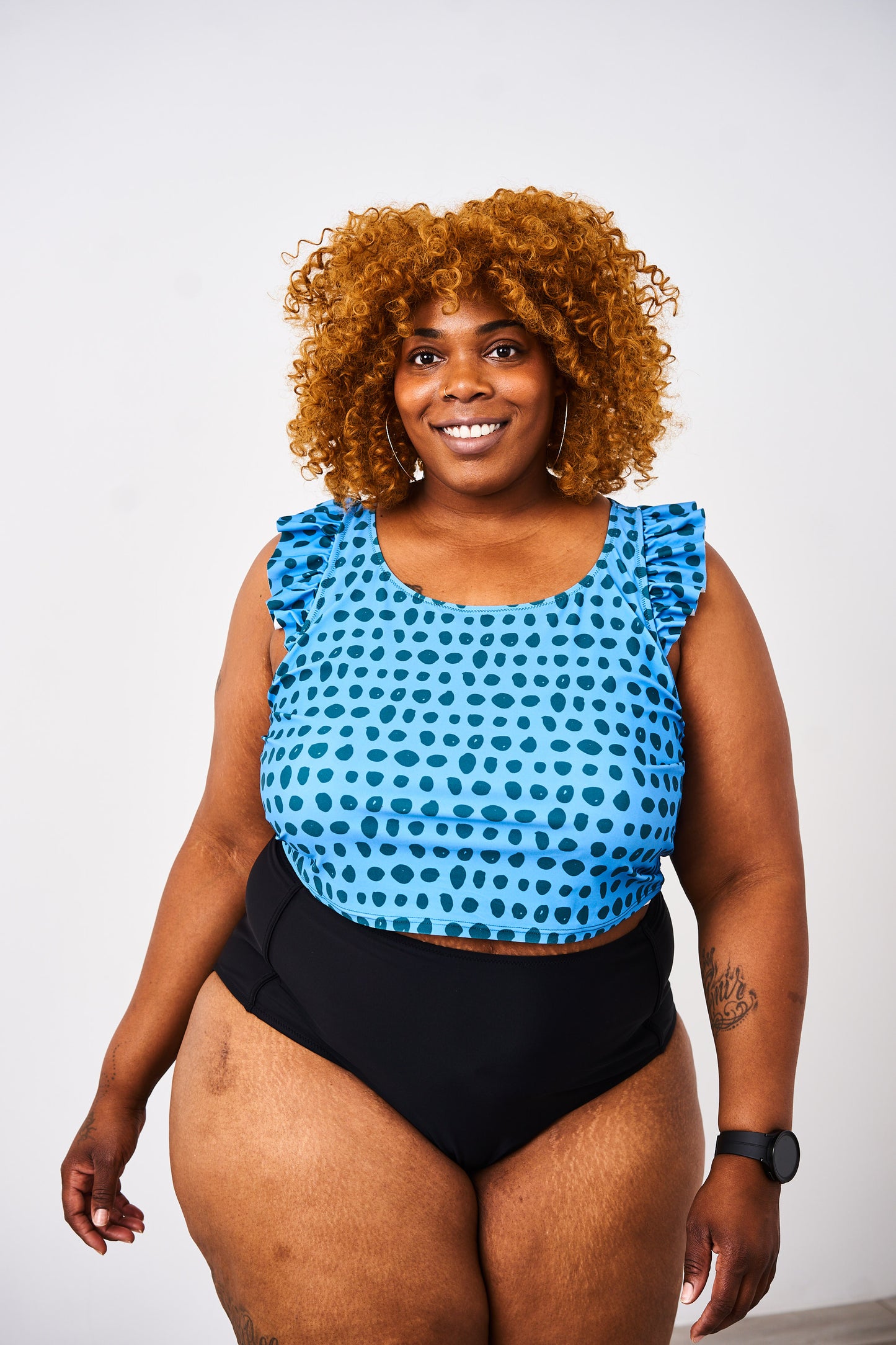 Latched Mama High Waisted Swim Bottoms with Pockets - Final Sale