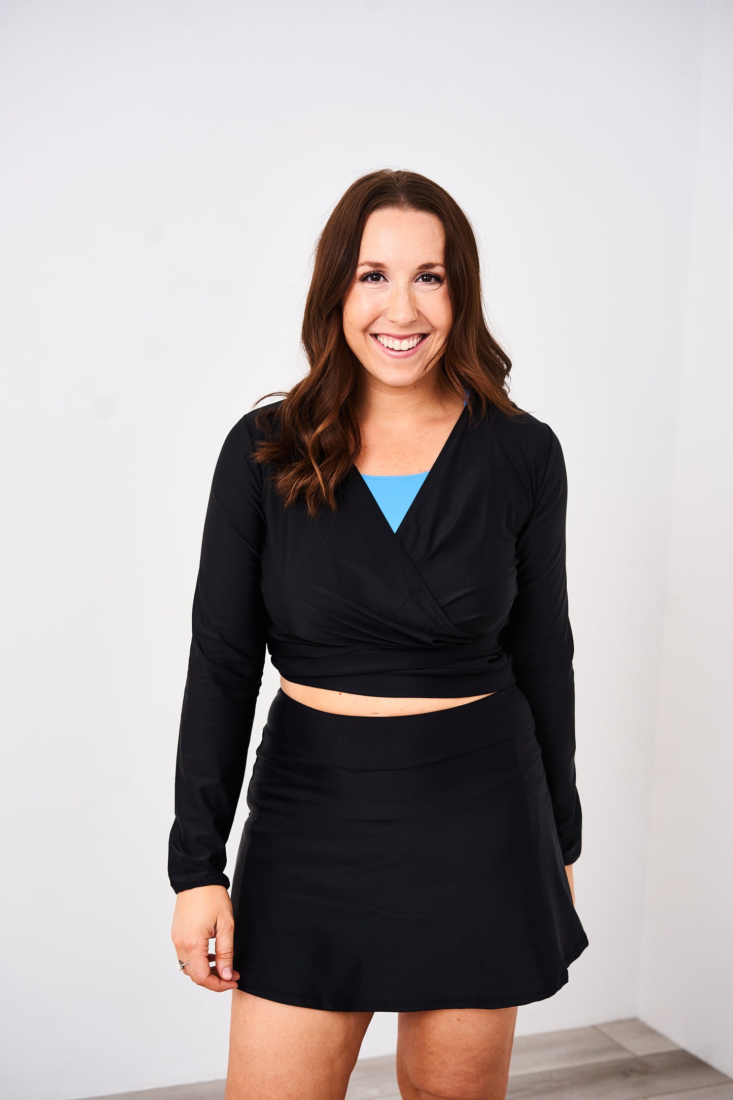 Latched Mama Sporty Swim Skirt with Boy Shorts - Final Sale