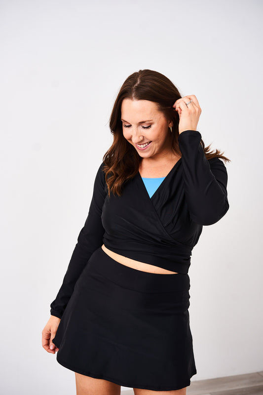 Latched Mama Long Sleeve Nursing Swim Wrap Cover Up - Final Sale