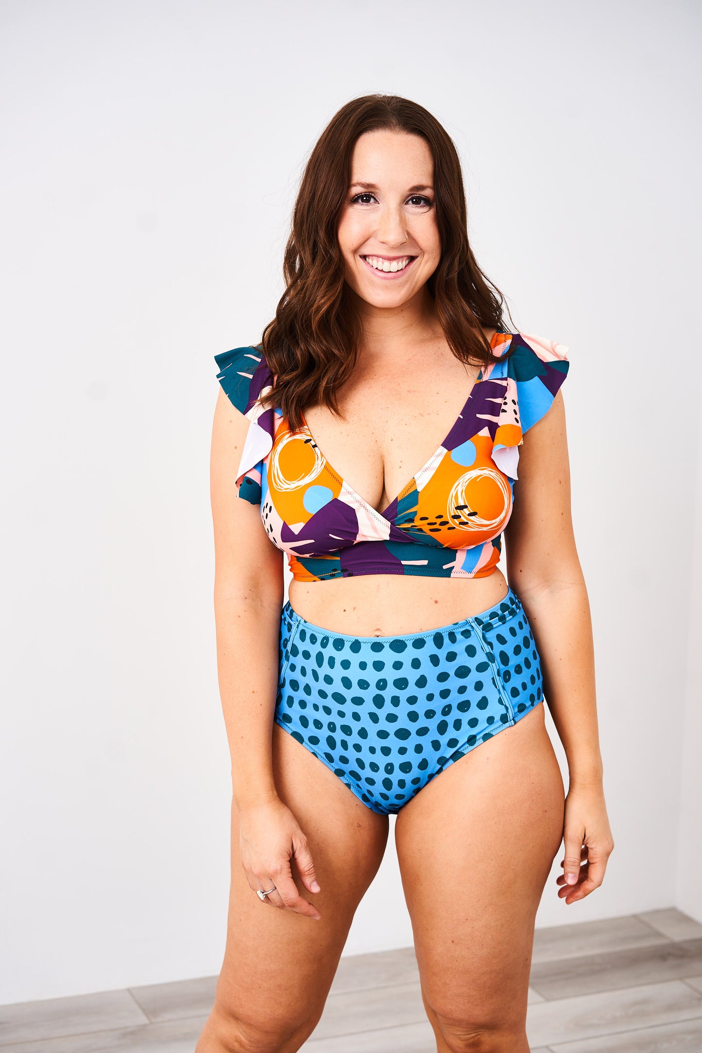Latched Mama Lace Up Nursing Swim Top - Final Sale