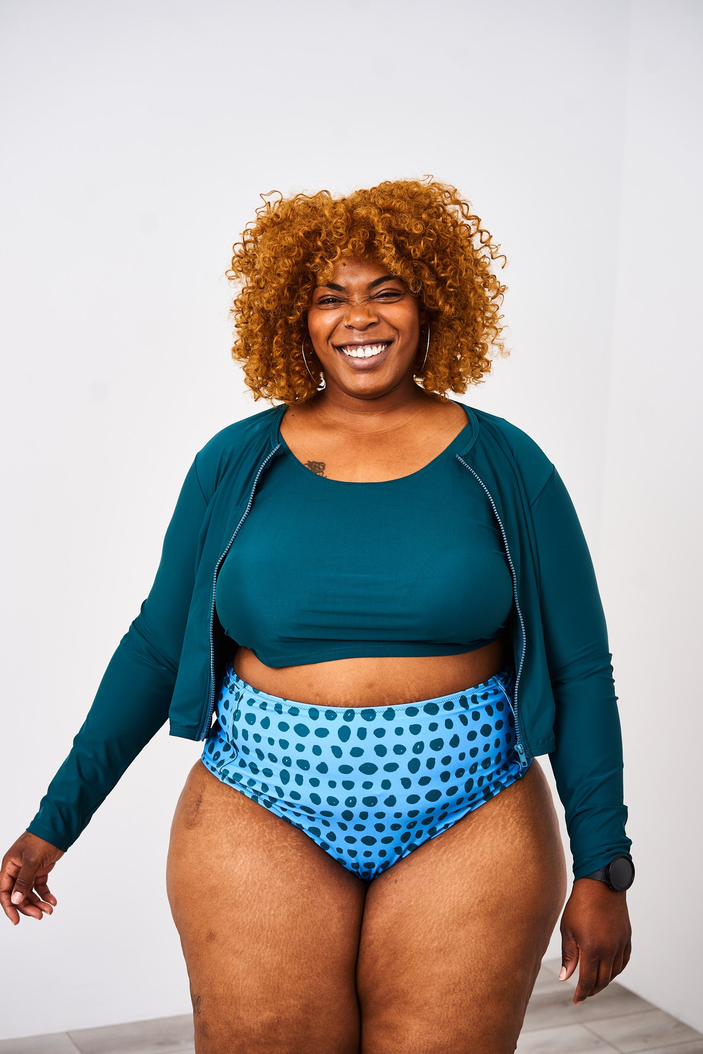 Latched Mama Tie Back Nursing Swim Top