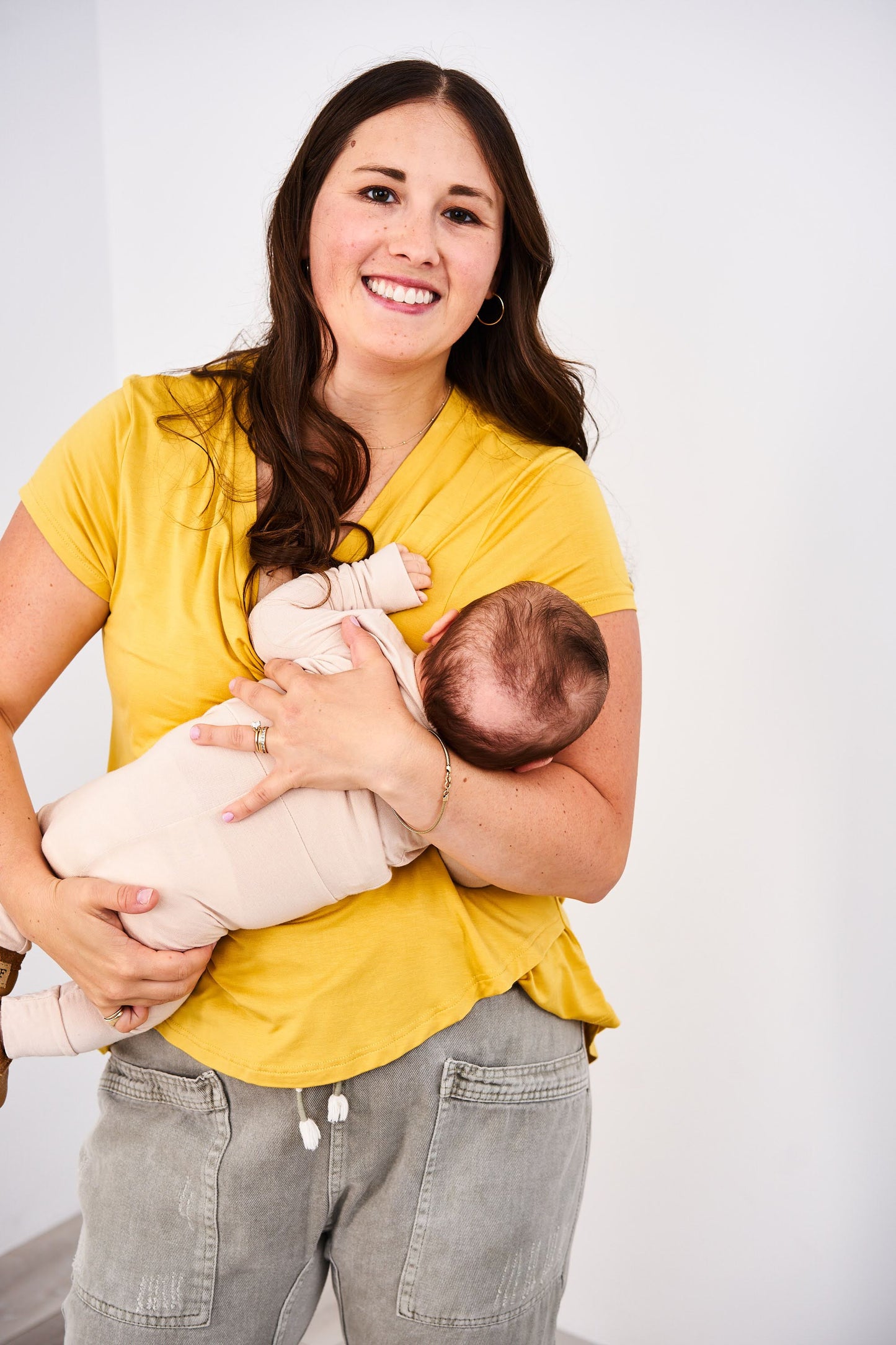 V-Neck Boyfriend Nursing Tee