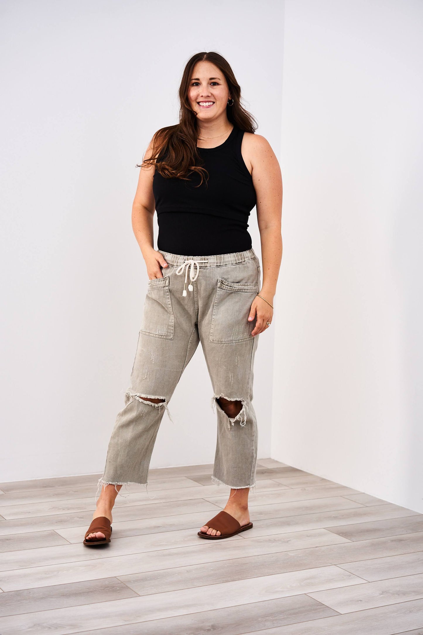 Latched Mama Racerback Ribbed Nursing Tank