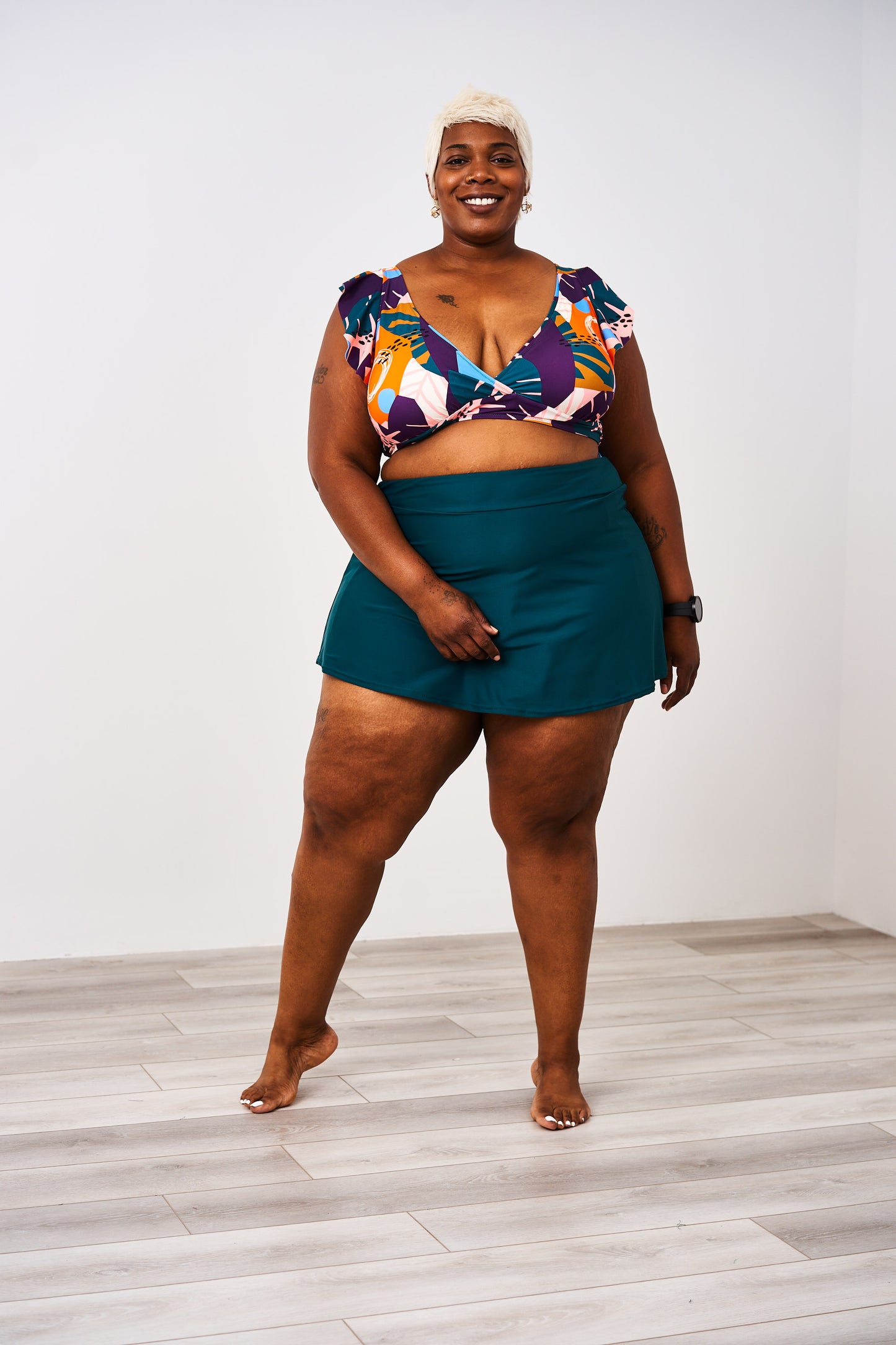 Latched Mama Lace Up Nursing Swim Top - Final Sale