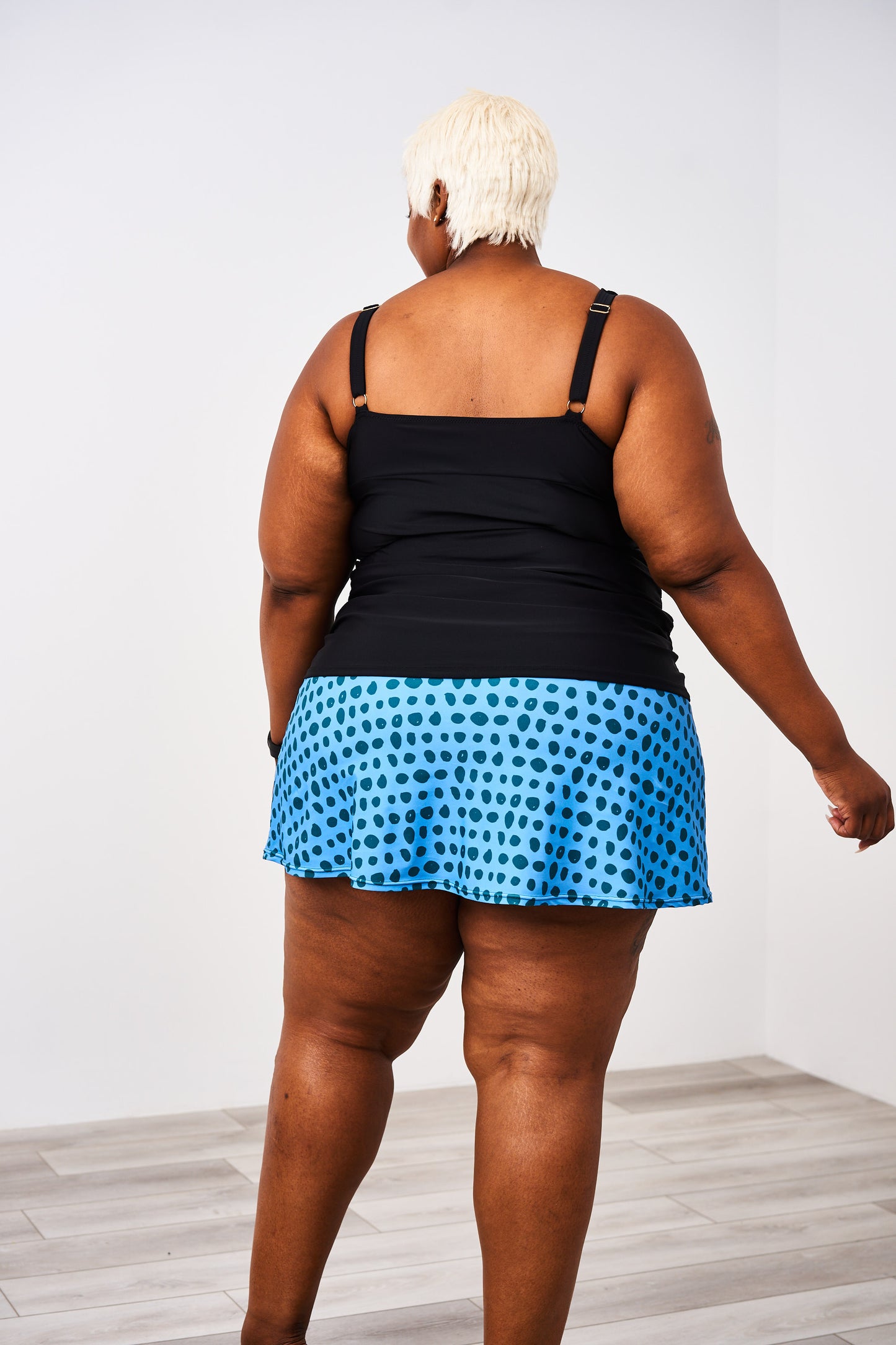 Latched Mama Maternity & Postpartum Gathered Nursing Swim Tank - Final Sale