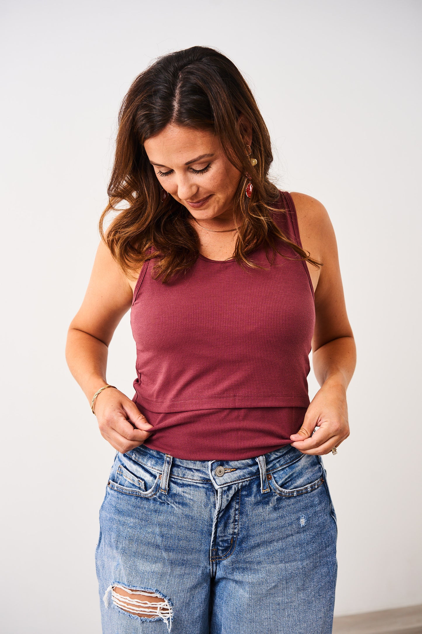 Latched Mama Ribbed Nursing Tank