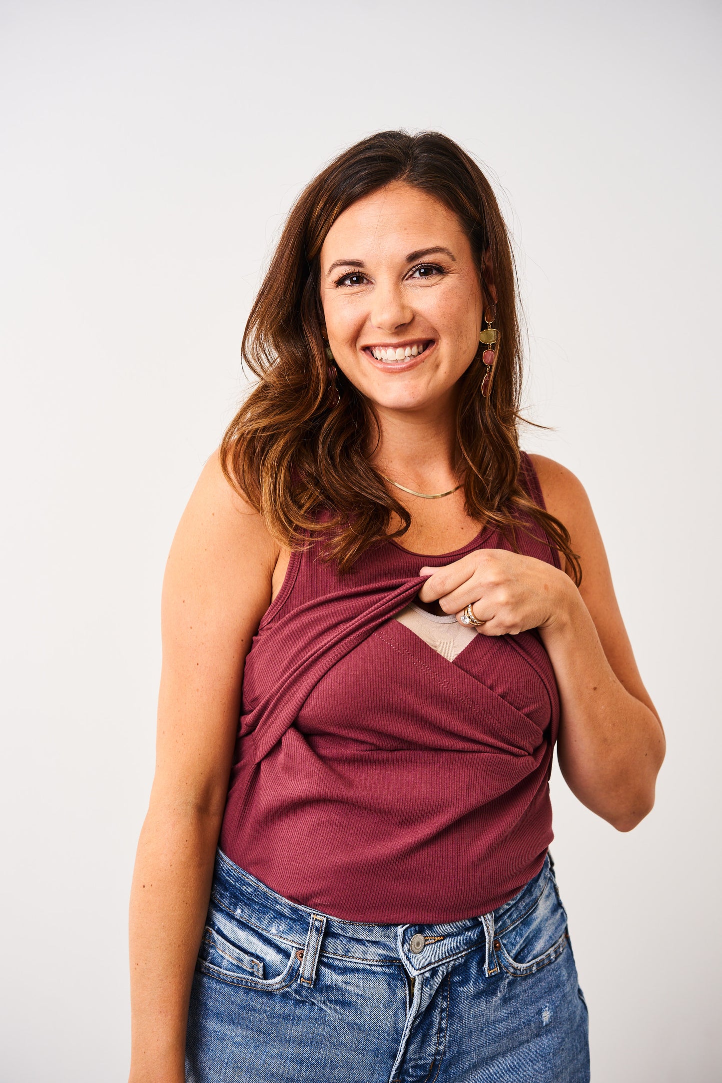 Latched Mama Ribbed Nursing Tank
