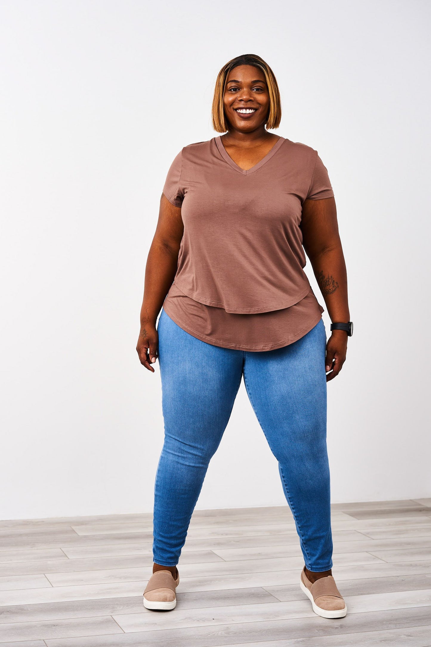 V-Neck Boyfriend Nursing Tee
