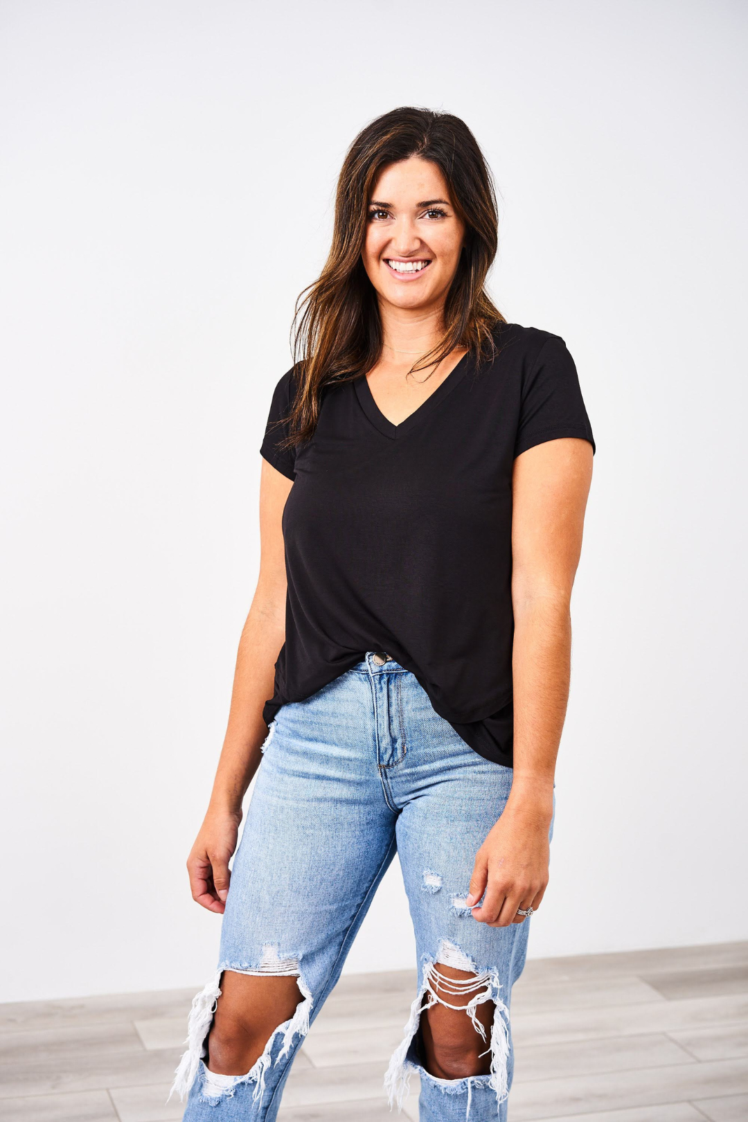 V-Neck Boyfriend Nursing Tee