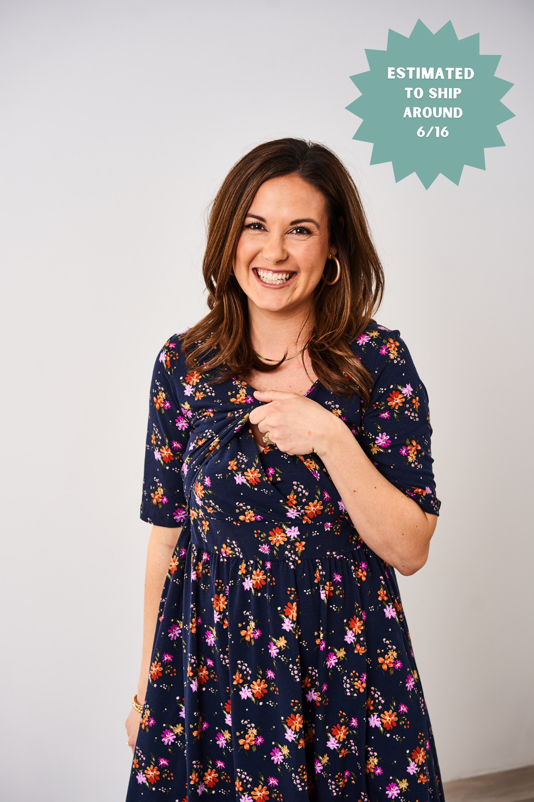Latched Mama Classic Cotton Nursing Dress