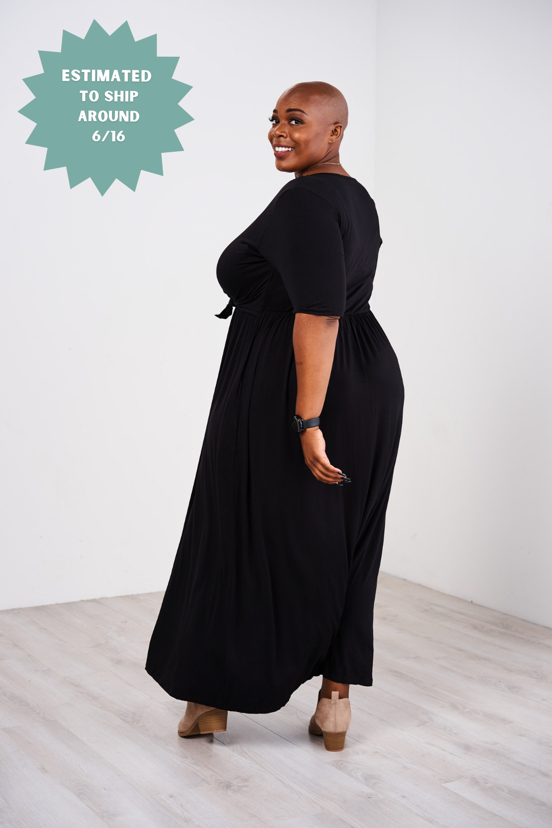 Latched Mama Front Knot Nursing Maxi Dress