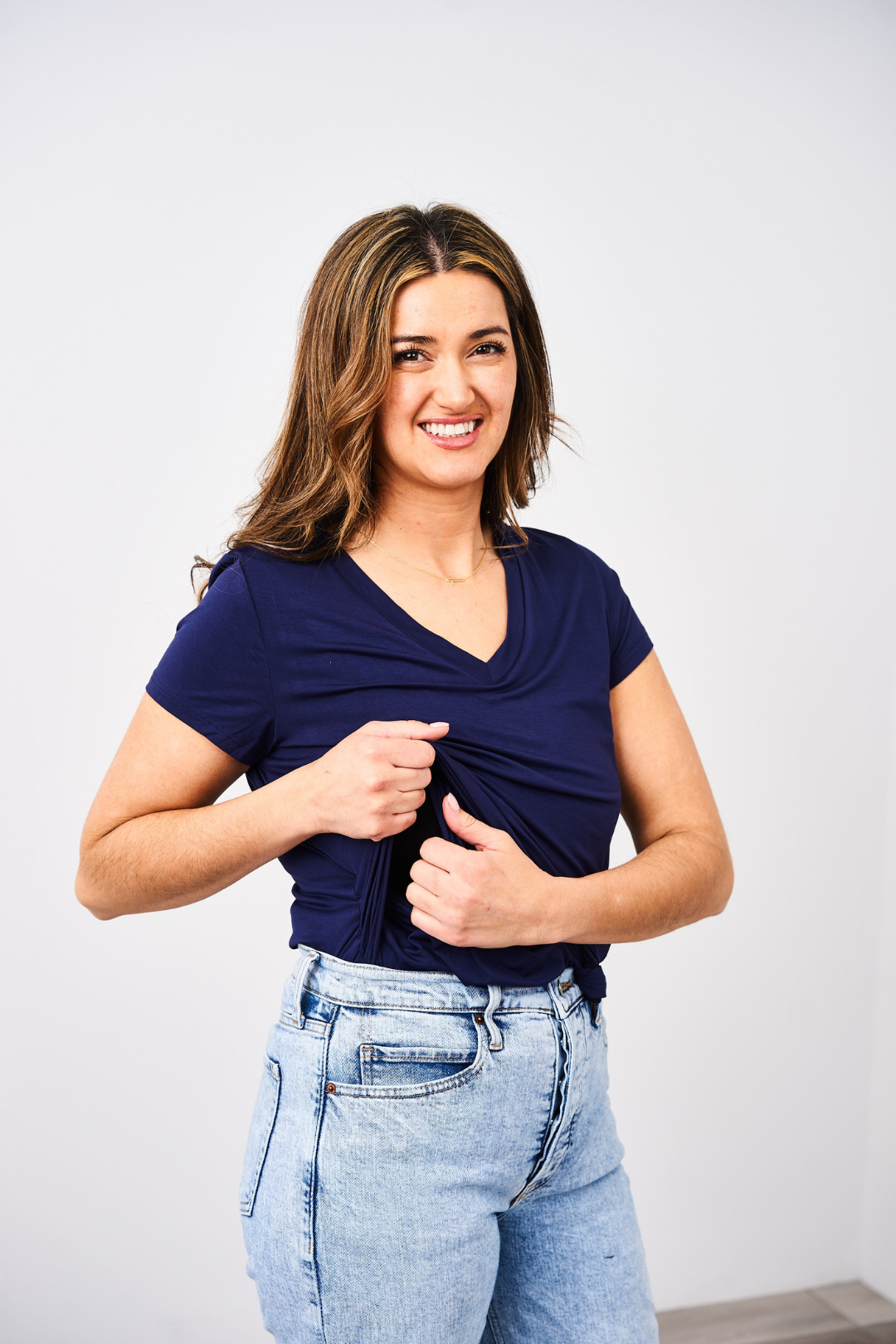 V-Neck Boyfriend Nursing Tee