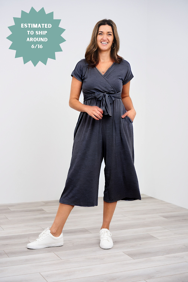 Latched Mama V-Neck Nursing Jumpsuit