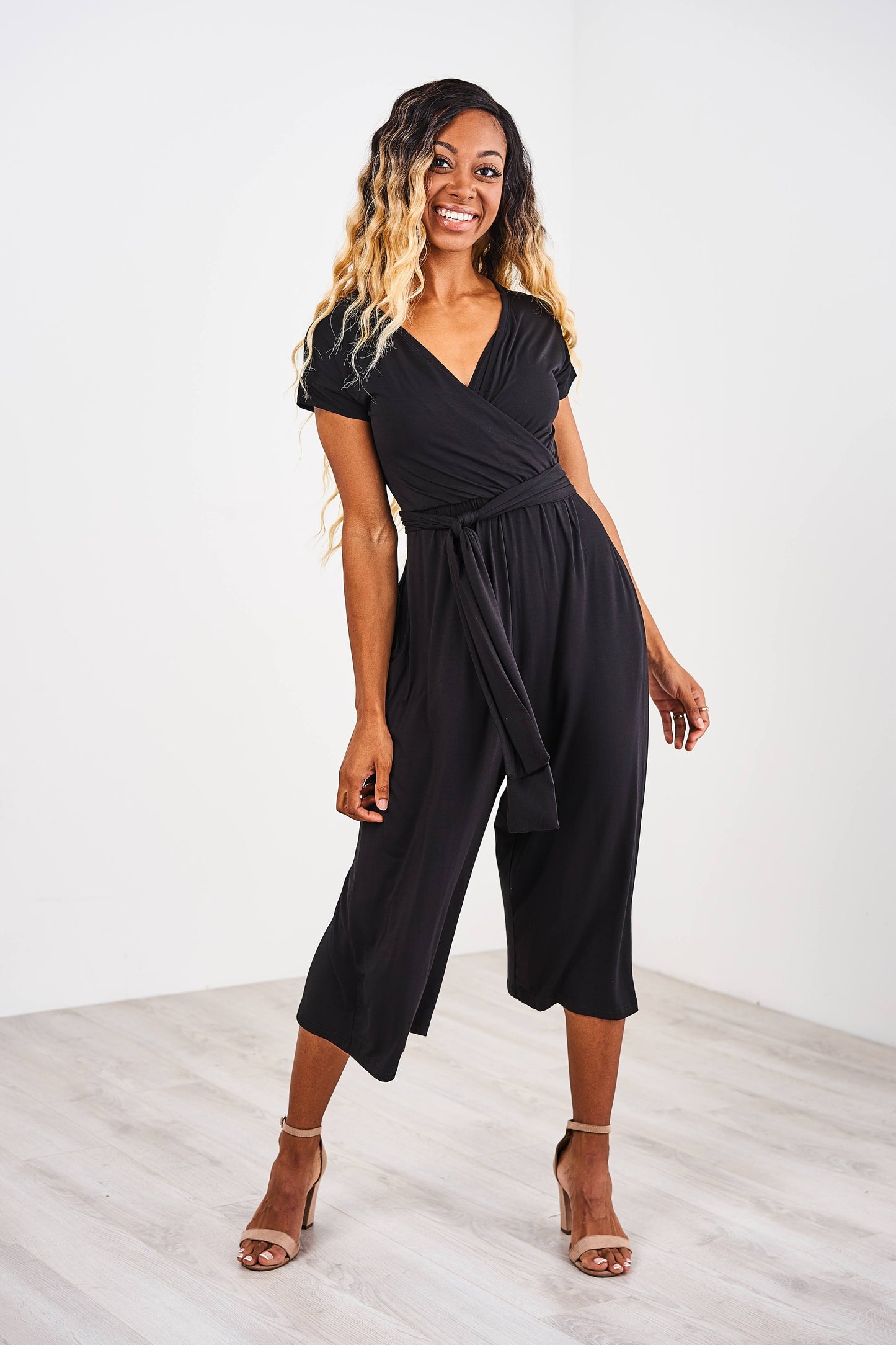 Latched Mama V-Neck Nursing Jumpsuit