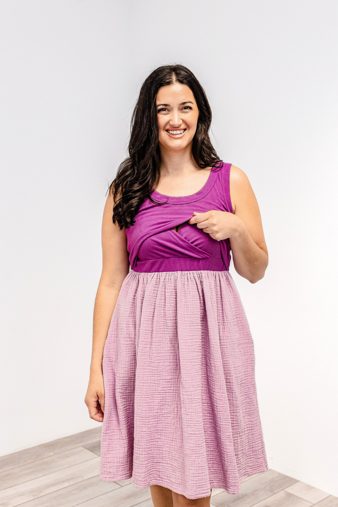 Latched Mama Breezy Cotton Nursing Dress