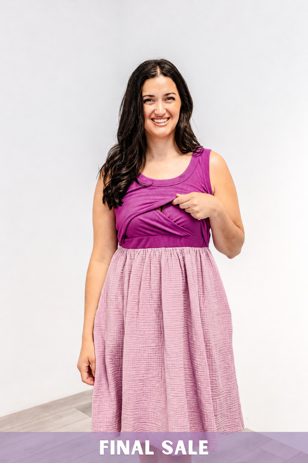 Latched Mama Breezy Cotton Nursing Dress
