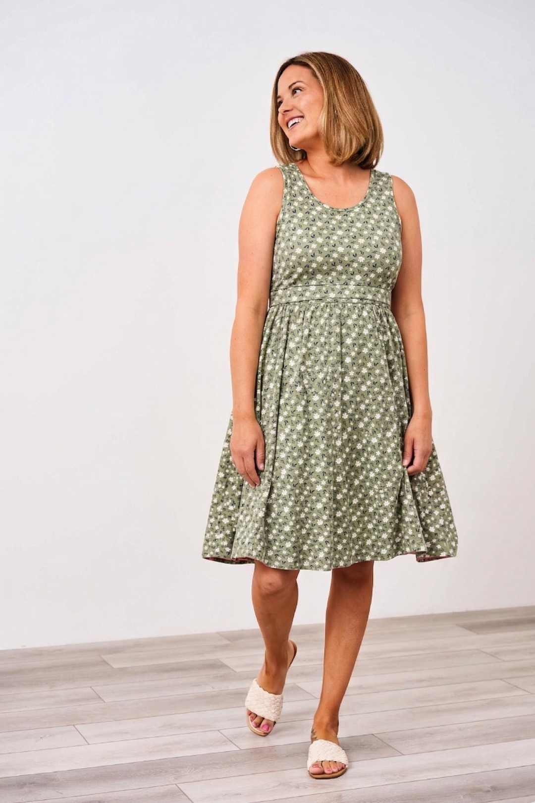 Latched Mama Sunkissed Nursing Sundress, Large / Sage Blossom Latched Mama Sunkissed Nursing Sundress, Large / Sage Blossom