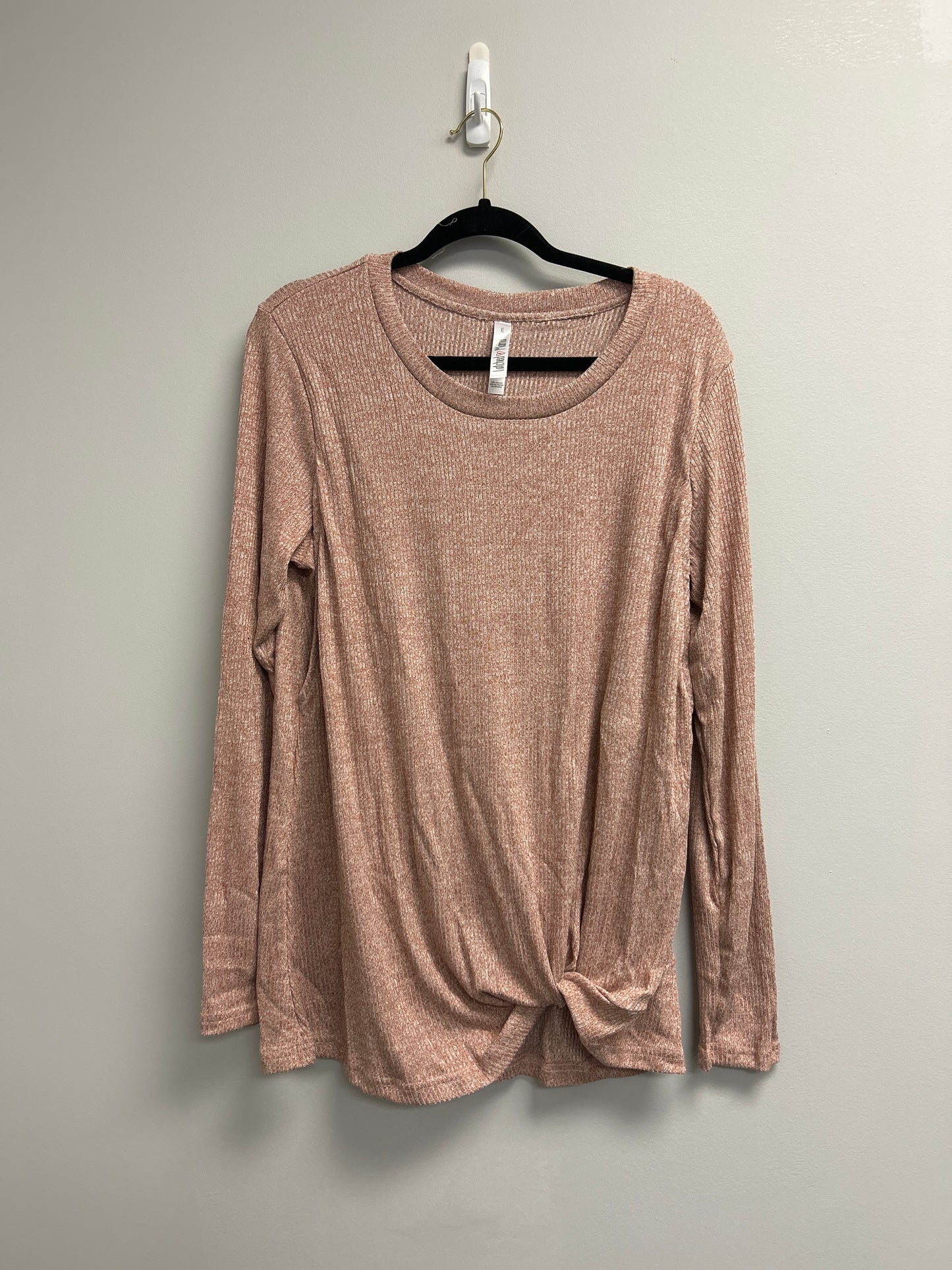 Outlet 7207 - Latched Mama Long Sleeve Twist Front Nursing Top - Final Sale - SANDSTONE - Extra Large