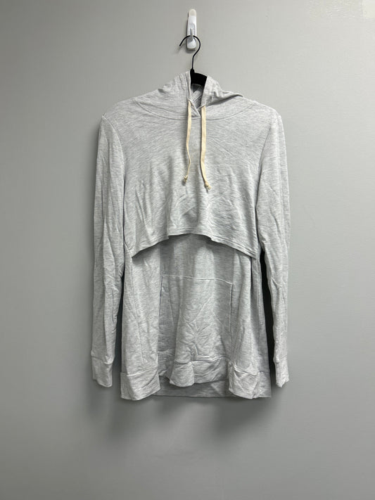 Outlet 7217 - Latched Mama Cloud Nursing Hoodie - HEATHERED OATMEAL - Medium