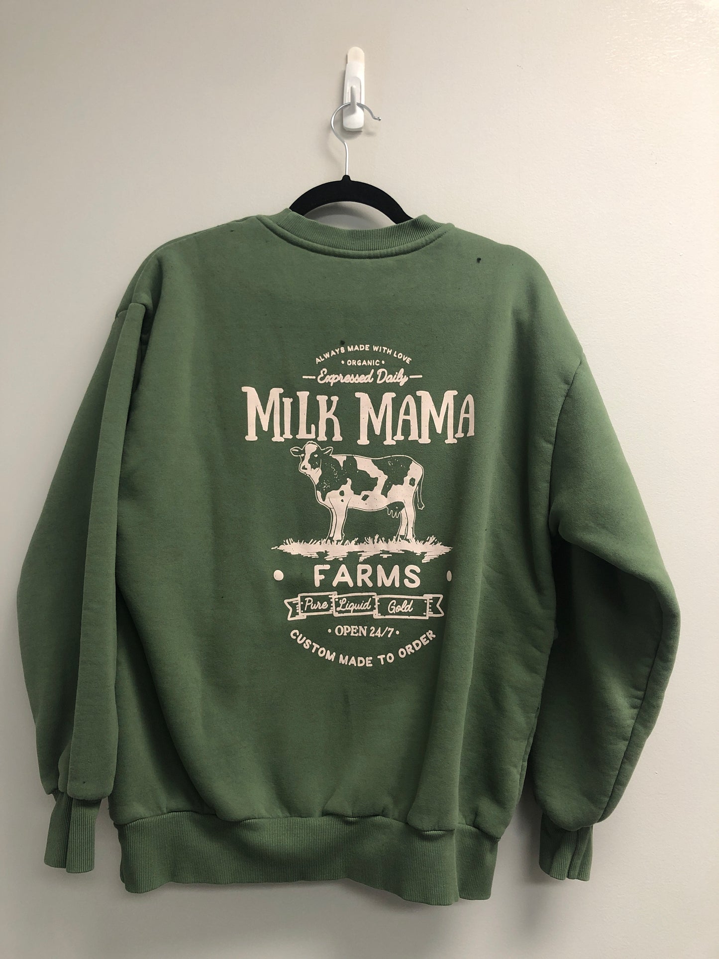 Outlet 7097 - Latched Mama 635 Snuggle-Up Nursing Pullover - Green - Small