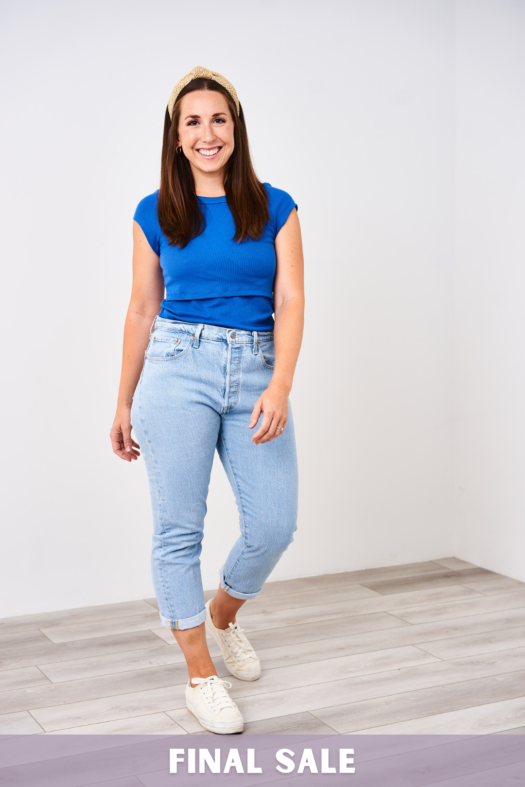 Latched Mama Ribbed Cap Sleeve Nursing Tee - Final Sale