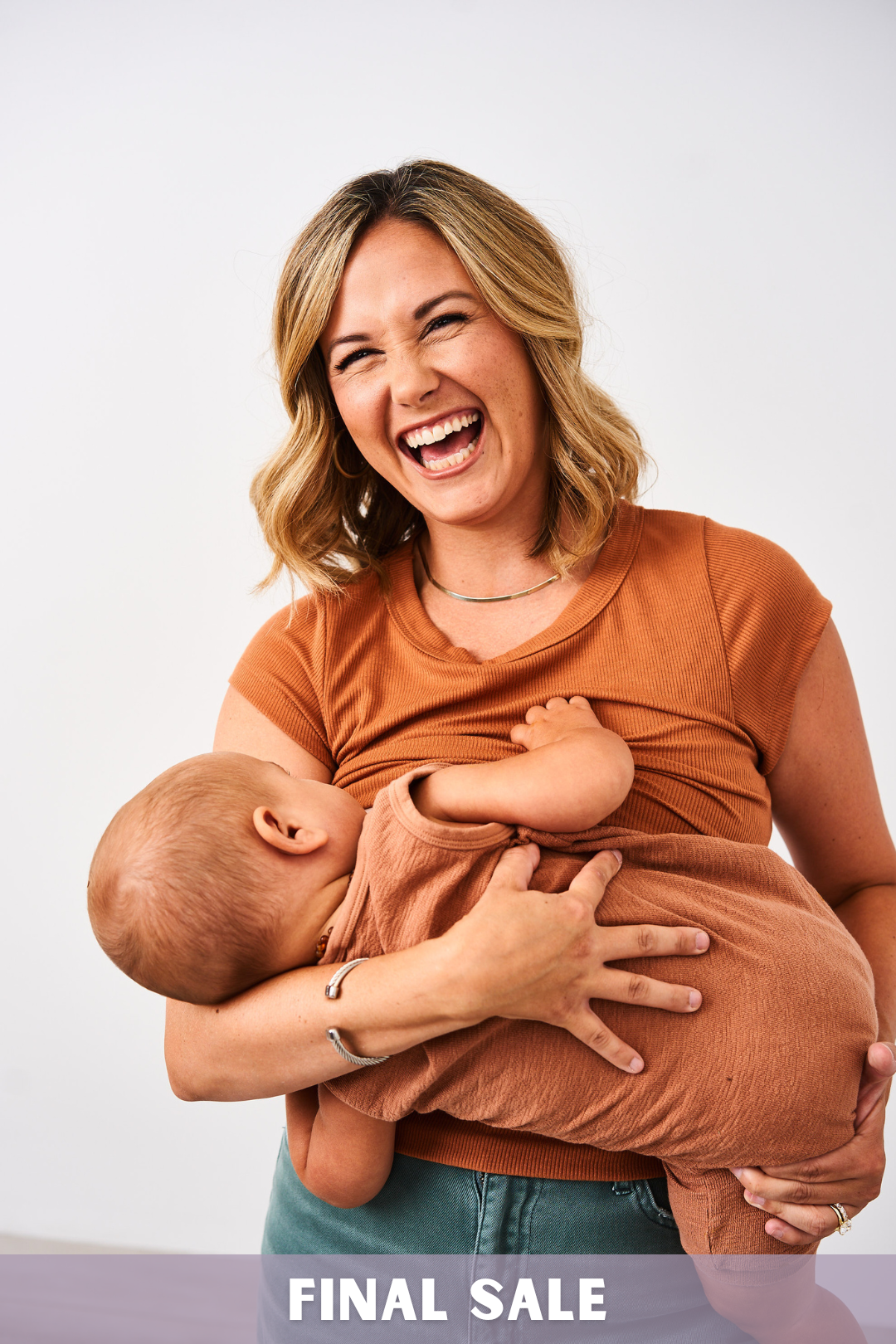 Latched Mama Ribbed Cap Sleeve Nursing Tee - Final Sale
