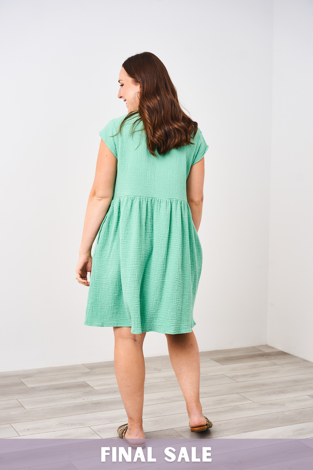 Latched Mama Coastline Cotton Zip Nursing Dress- Final Sale