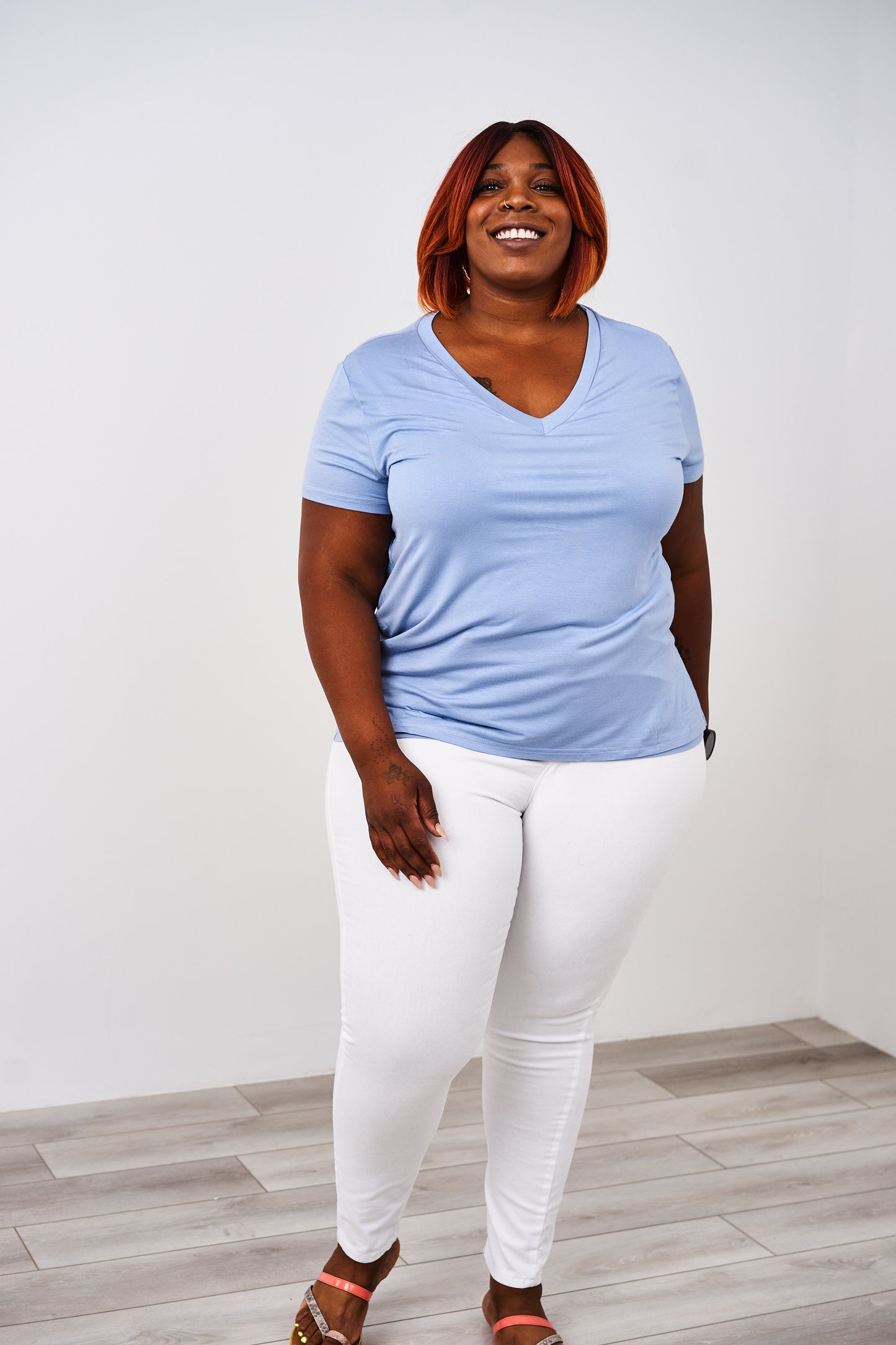 Latched Mama Go-To V-Neck Nursing Tee- Final Sale