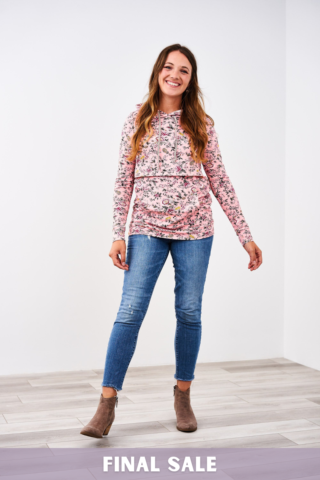 Latched Mama Lightweight Cotton Nursing Hoodie - Final Sale