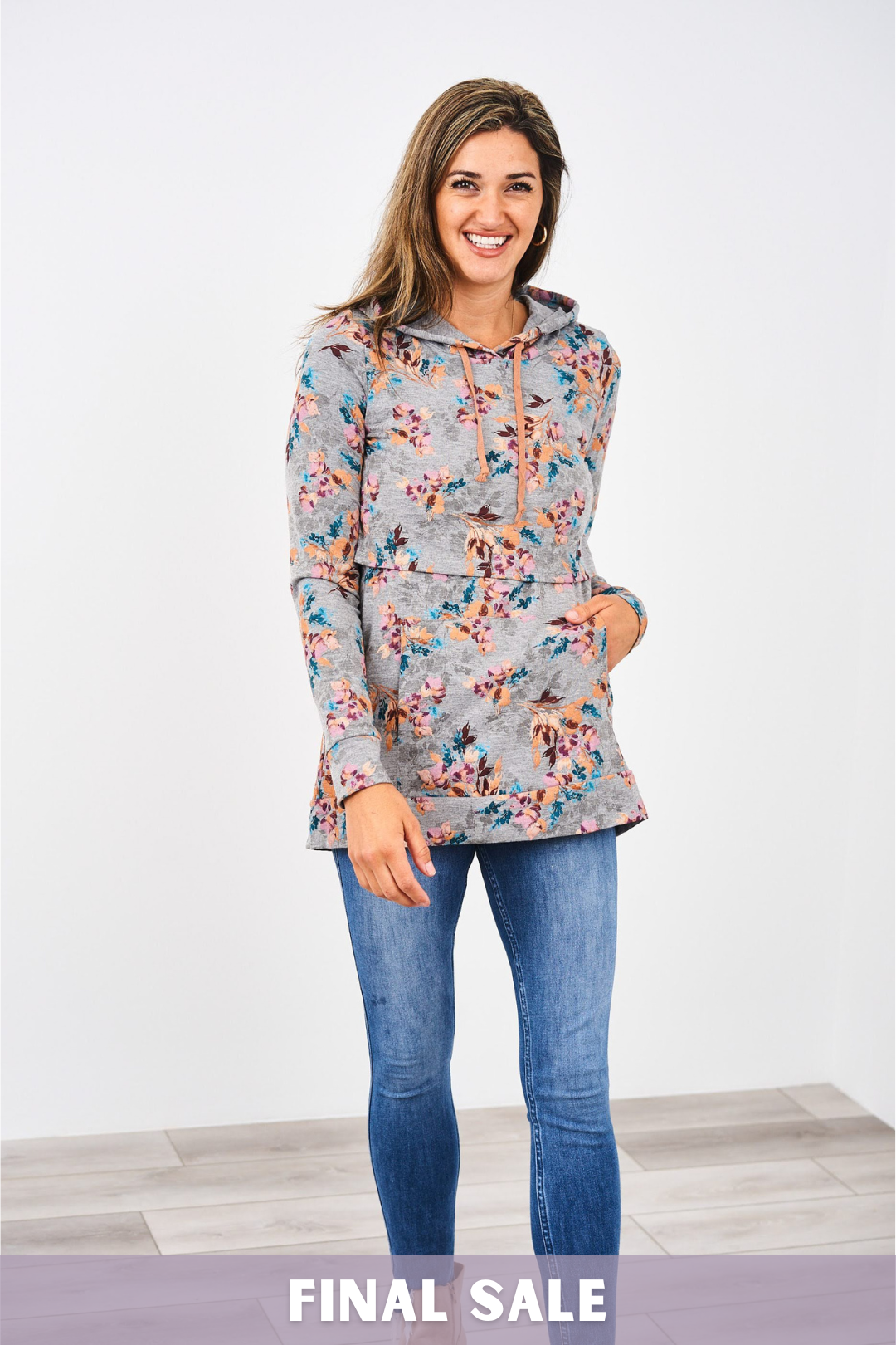 Latched Mama Lightweight Cotton Nursing Hoodie Final Sale