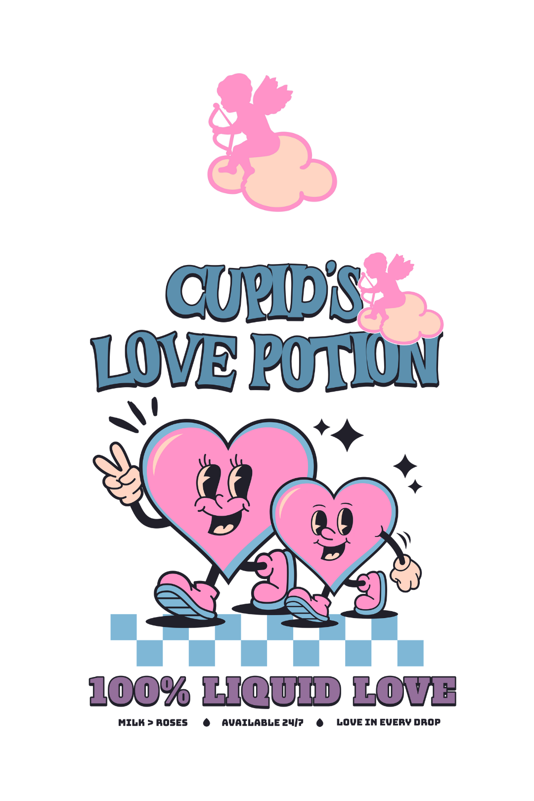 Latched Mama Limited Edition Cupid's Love Potion Boxy Tee