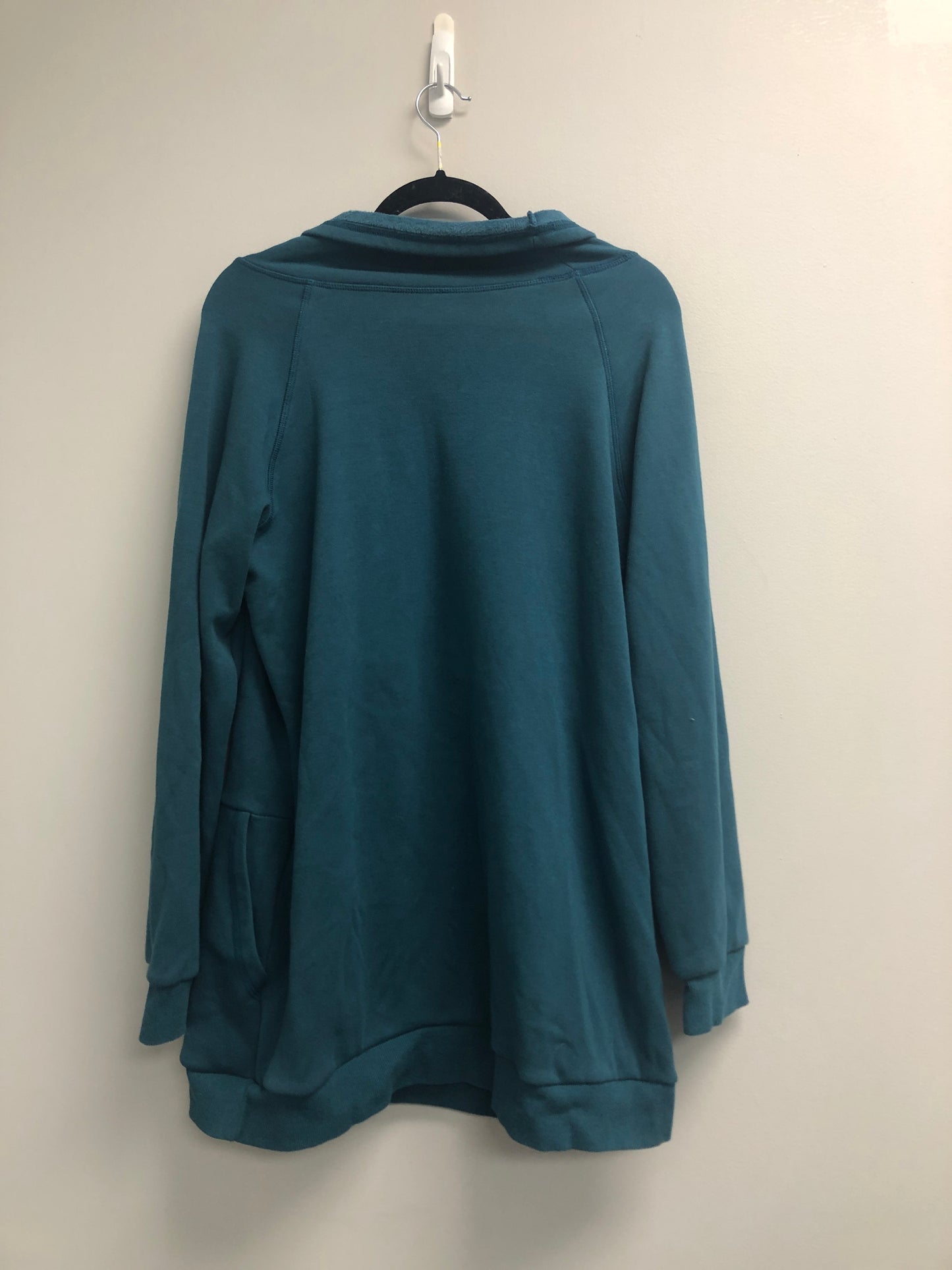 Outlet 6877 - Latched Mama Harbor Snap Nursing Pullover - Peacock - 1X